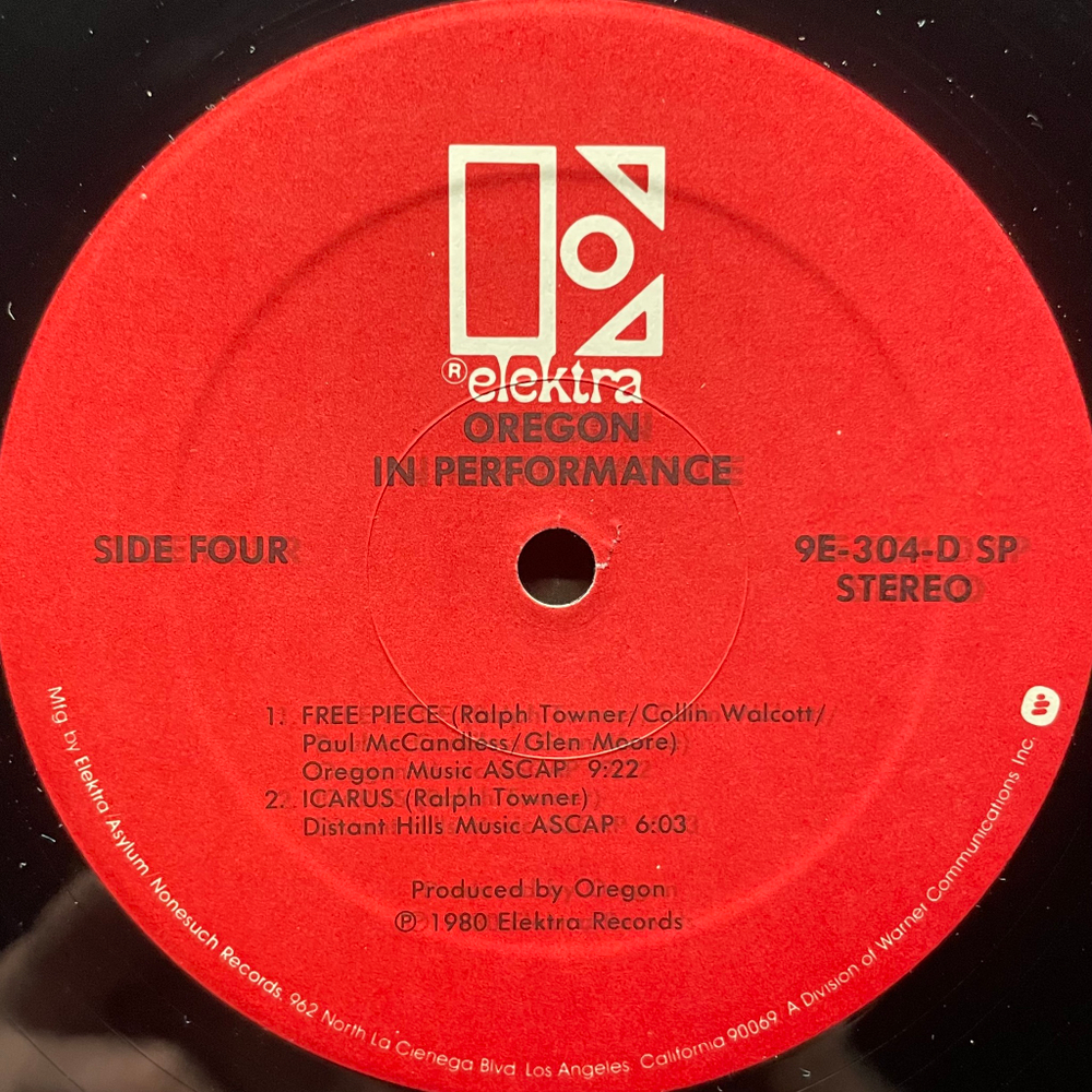 Oregon ‎– In Performance 2LP (США 1980г.)
