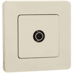 Розетка телевизионная TV Inspiria 2дБ 0-2400мГц с топологией "звезда" механизм сл. кость IEK 673851