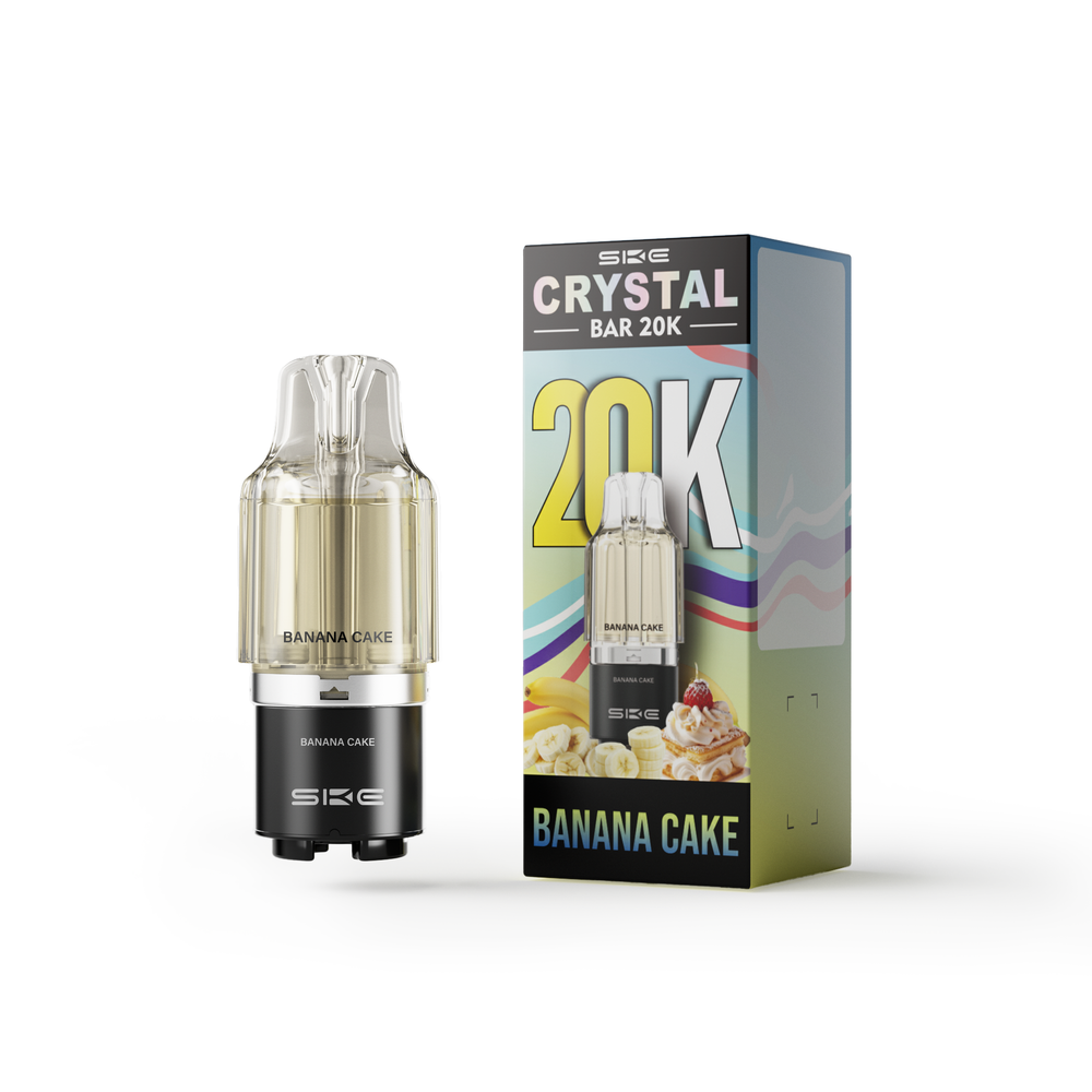 SKE Crystal Bar 20000 POD - Banana Cake (5% nic)