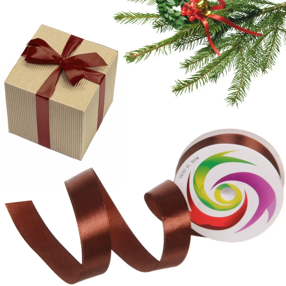 Лента для декорирования «Радуга» 2,0 см, 5 м, Шоколад