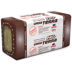 Теплоизоляция Ursa Terra 34 PN Pro 1000х610х100 мм 5 шт (20 кг/м3; 0,305 м3; 3,05 м2)