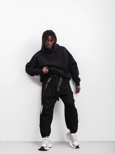 Черные широкие джоггеры ZIZI