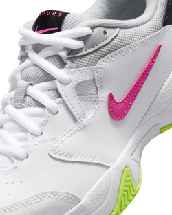Детские теннисные кроссовки Nike Jr Court Lite 2 - white/hot lime/grey fog/laser fuchsia
