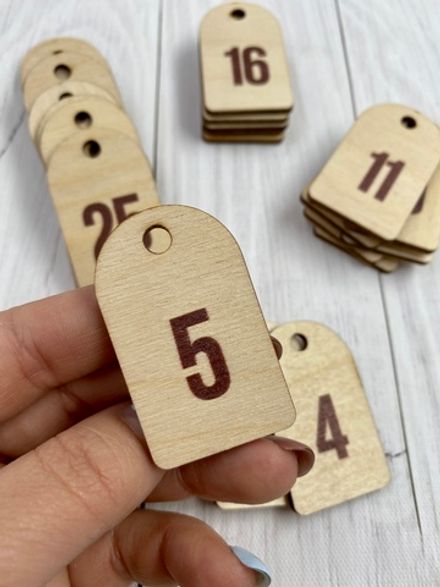 Номерки для ключей 30х50