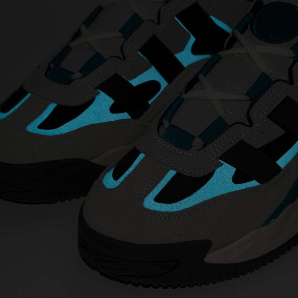 Кроссовки Adidas Niteball Grey Black / Green Wmns