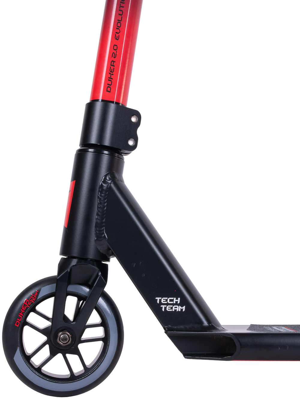 Самокат трюковой Tech Team Duker 2.0 black/red, черно-красный