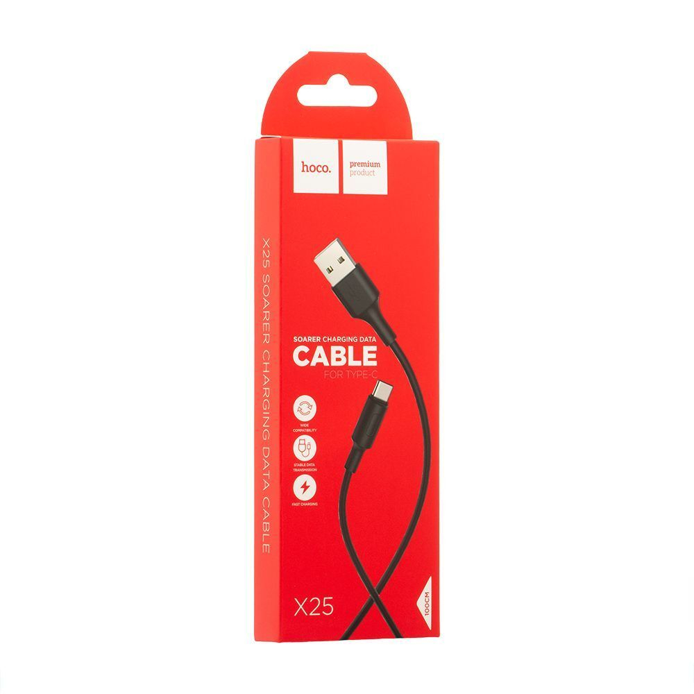 HOCO X25 USB (m)-Type-C (m) 1.0м 2.0A силикон