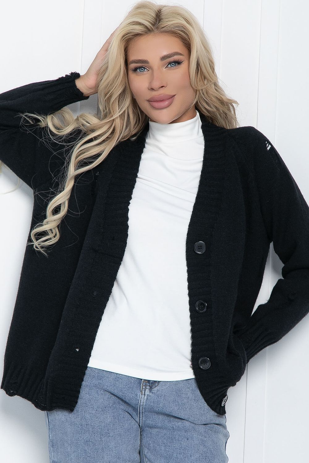 Кардиган Ирма (черный) Б11104 LT Collection