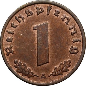 1 рейхспфенниг 1937 Германия (Третий рейх) "A"