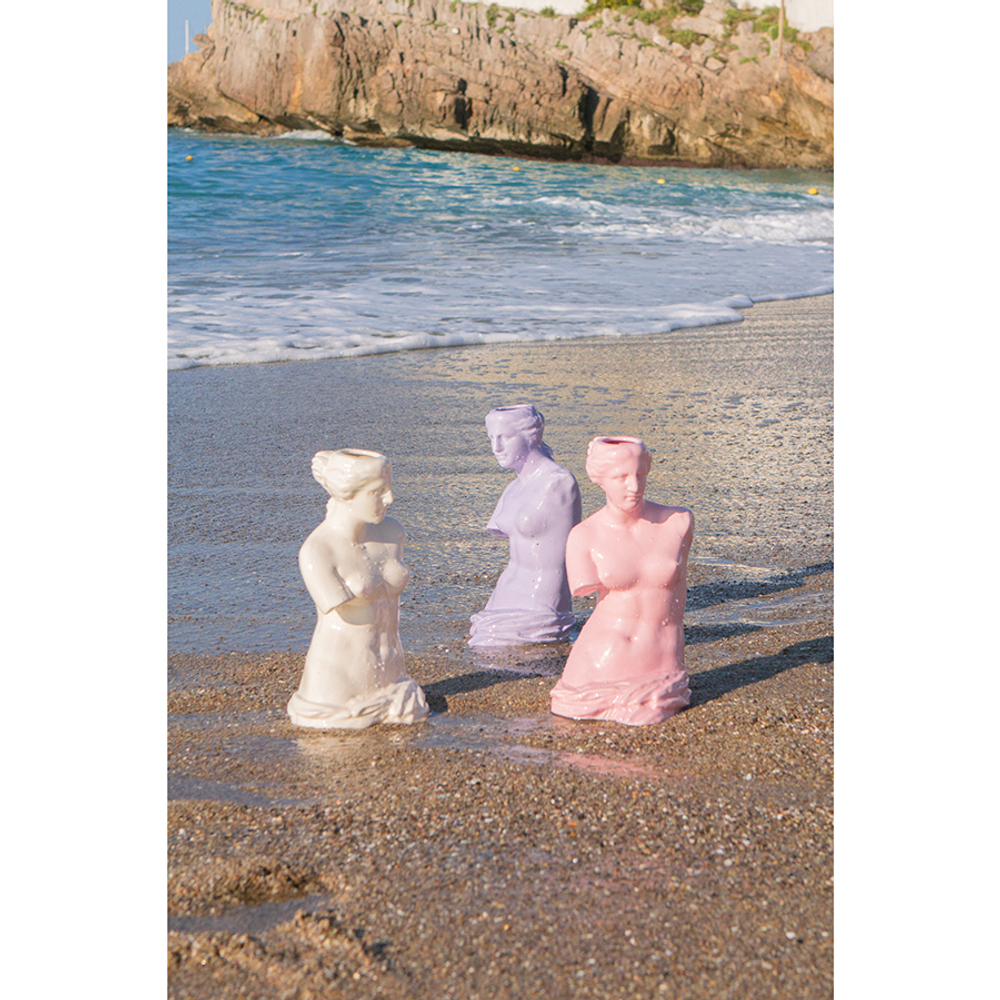 Ваза для цветов venus, 31 см, белая