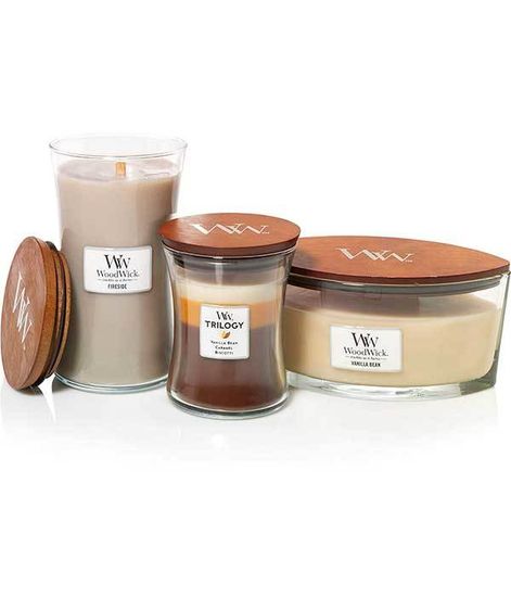 Ванильный боб, ароматическая свеча эллипс, WoodWick