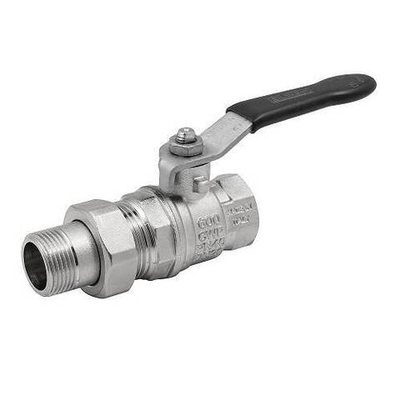 Кран шаровой полнопроходной ELSEN Strong T - 1"1/4 (ВР/НР-американка, PN40, t150°C, ручка-рычаг)