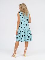914 Сарафан "Горох/дымчато-голубой" SveTekst (Акция)