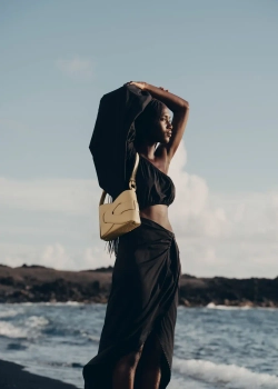 POLENE СУМКА NODDE, СВЕТЛЫЙ ЭКРЮ