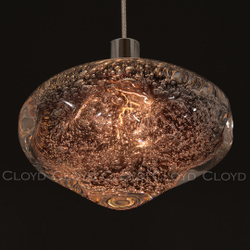 Подвесной светильник Cloyd VOCAL P1 / хром - розовое стекло (арт.11346)