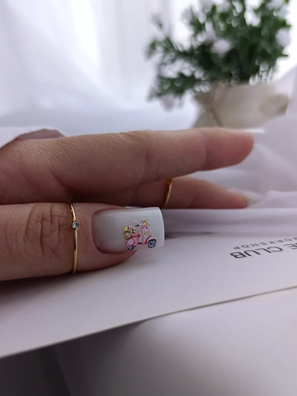 Lucky Rose Слайдеры наклейки для длинных ногтей 412