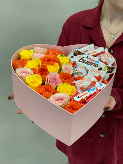 Подарочный набор Сердце со сладостями