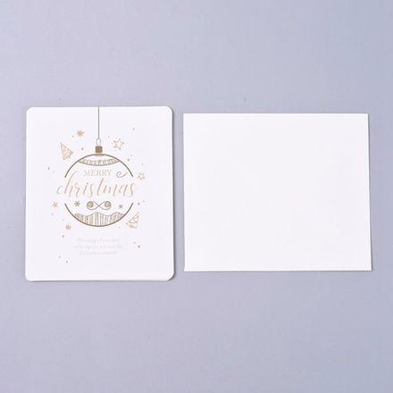 Открытка "Merry Christmas" с конвертом (11х9см)