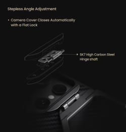 Чехол из карбона с MagSafe для Samsung Galaxy S25 Ultra, серия CarboProp Magnetic (версия с прозрачной крышкой) от Nillkin