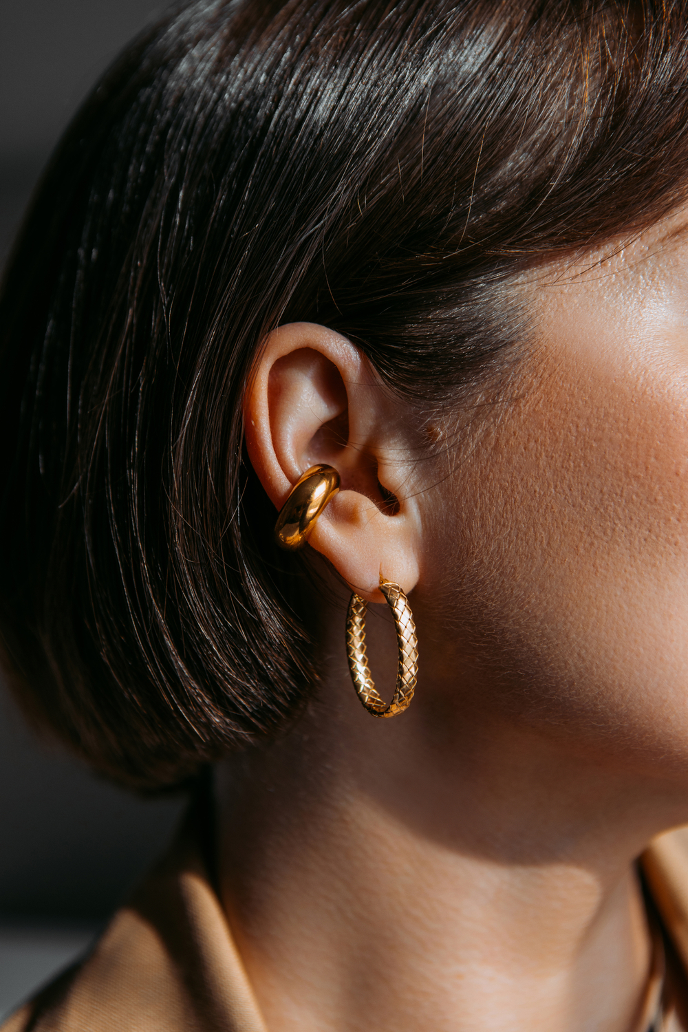 Серьги "Змеи" в золочении