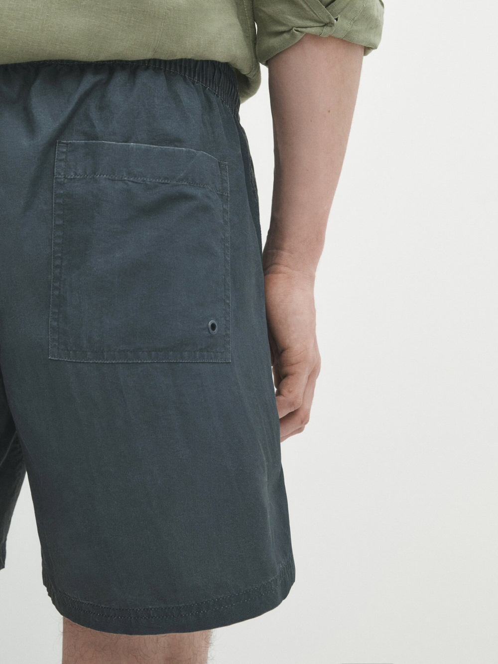 Massimo Dutti Однотонные плавки, стальной