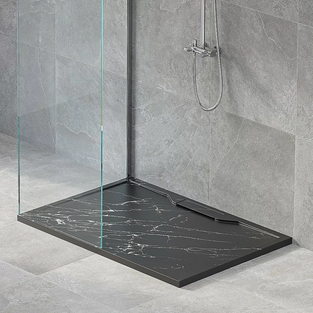 Душевой поддон RGW Stone Tray STE MB 52342810-14 80x100 черный мрамор