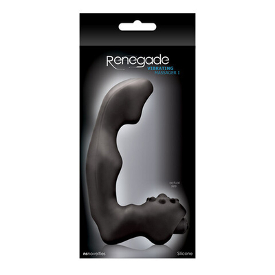 Анатомический вибростимулятор Renegade Vibrating Massager малый (черный) (Цвет: черный)