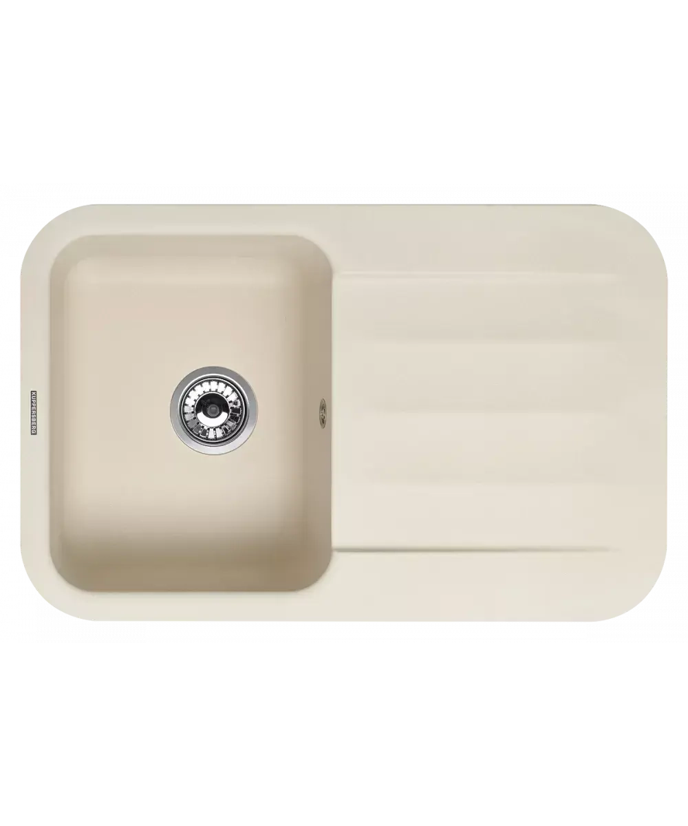 Кухонная мойка Kuppersberg LIRA 1B1D ECRU фото 