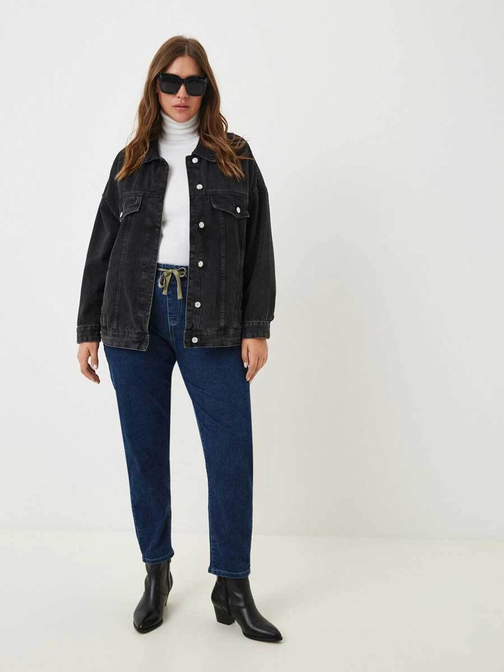 Джинсы на резинке больших размеров