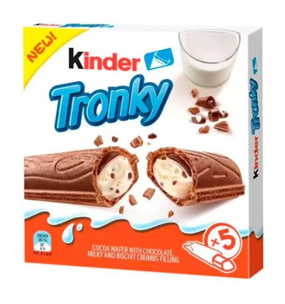 Шоколадный батончик Kinder Tronky 90гр