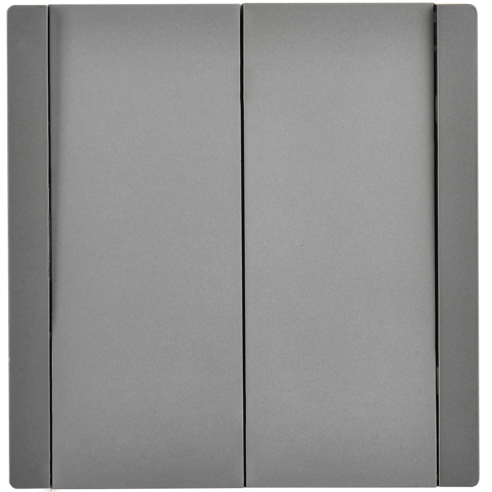 FORTE&PIANO Выключатель 2-клавишный перекрестный 10А FP509 сталь IEK