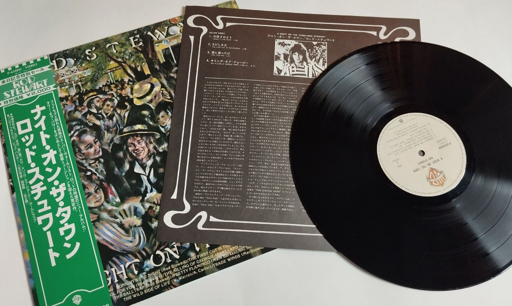 Винтажная виниловая пластинка LP Rod Stewart A Night On The Town (Japan 1981) (Obi)