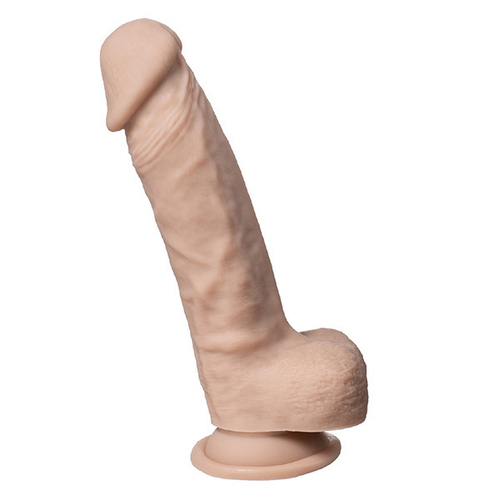 Телесный фаллоимитатор-реалистик 17,8см на присоске с мошенкой SilexD Real Skin Dildo 7" Model 1