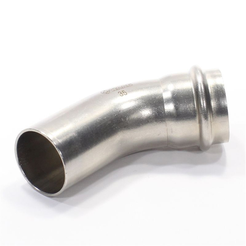 Отвод 45° 35-35, WAAG Heavy Inox, пресс-труба, сталь нержавеющая