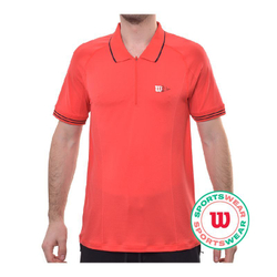 Мужское теннисное поло Wilson Series Seamless Polo - красный