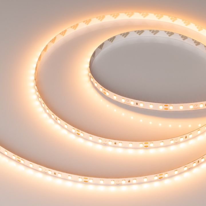 Светодиодная лента UL-A112-8mm 24V Warm2400 (7 W/m, IP20, 5m) Arlight 052765