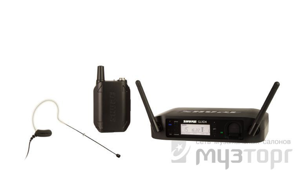 SHURE GLXD14E/MX53 Z2 2.4 GHz цифровая радиосистема с головным микрофоном MX153