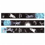 Закладки для книг с магнитом DEEP SPACE, набор 6 шт., блестки, ЮНЛАНДИЯ, 113445