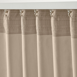 IKEA SANELA  (ИКЕА САНЕЛА)  -  Штора, 2 шт, на ленте/светло-бежевый, 140x300 см