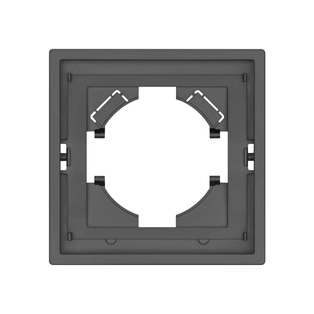 Рамка пластиковая FRM-TENDO-SFPL-1-GR (Arlight, Матовый графитовый) 054644