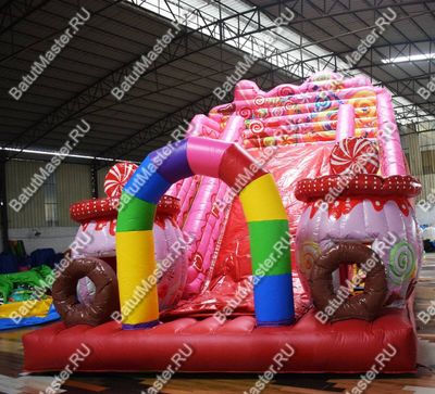 Надувная горка "Карамельная", 8*4*6 м