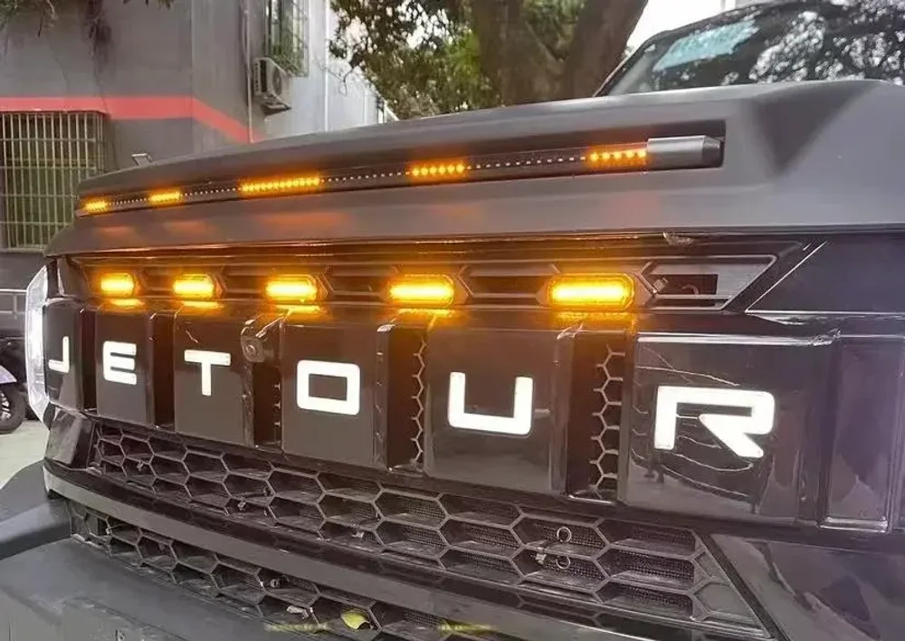 Свет освещение на решетку радиатора для Jetour Traveller T2 2023+ Джетур