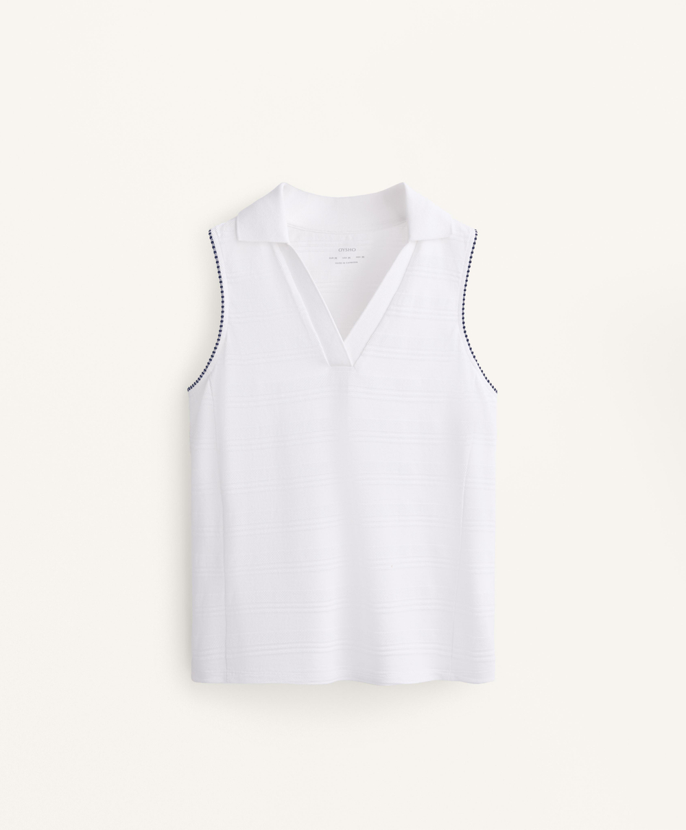 Oysho Футболка из 100% хлопка, белый