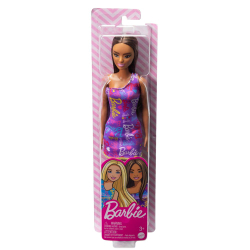 BARBIE - Кукла брюнетка в цветном платье HGM57