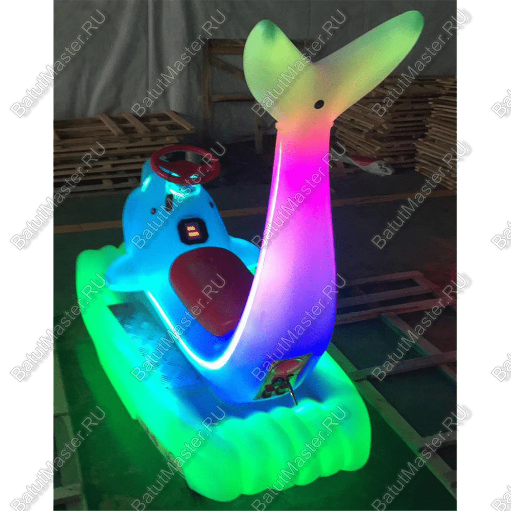 Парковый электромобиль «Дельфинчик-морячок», розовый