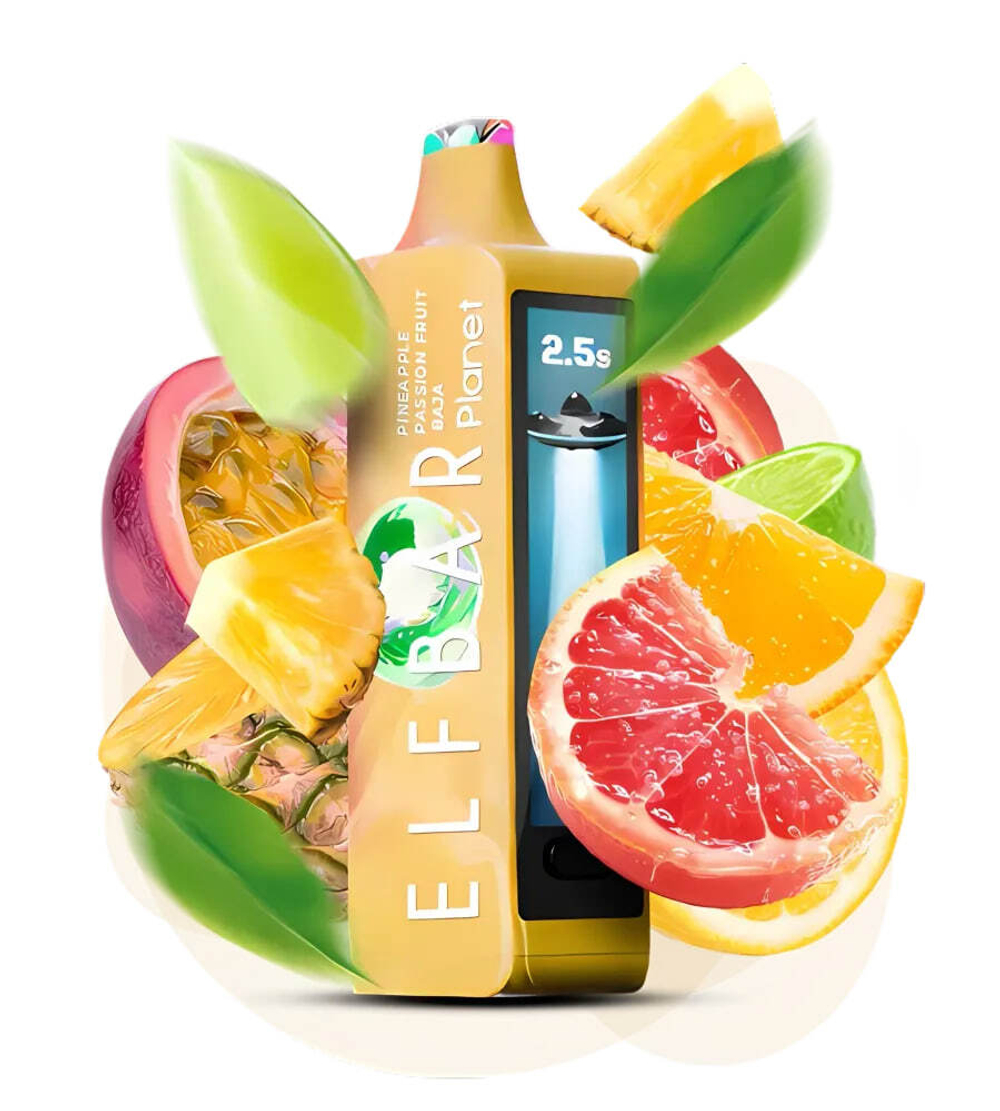 Elf Bar Planet 25000 - Pineapple Passion Fruit Baja (5% nic)