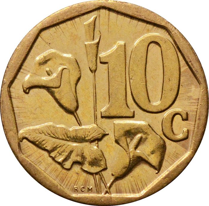 10 центов 2010 ЮАР