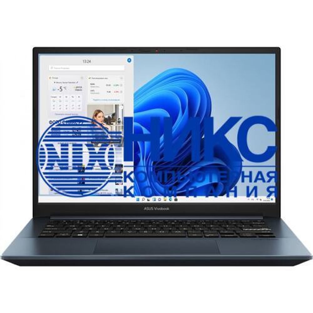 Ноутбук ASUS Vivobook Pro 14 OLED M3401QA-KM012W, 14&amp;quot; (2880x1800) OLED 90Гц/AMD Ryzen 7 5800H/16ГБ DDR4/512ГБ SSD/Radeon Graphics/Windows 11 Home, синий [90NB0VZ2-M01130]