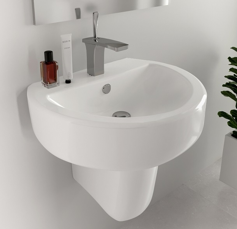 УМЫВАЛЬНИК BEST УП (БЕЛЫЙ, ВКС) 55 S1