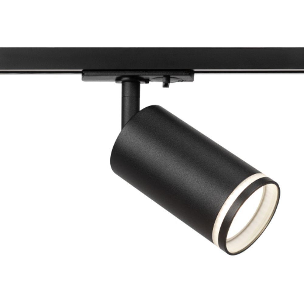 Трековый светильник однофазный ЭРА TR52 - GU10 BK под лампу GU10 матовый черный | Однофазные светильники под лампу